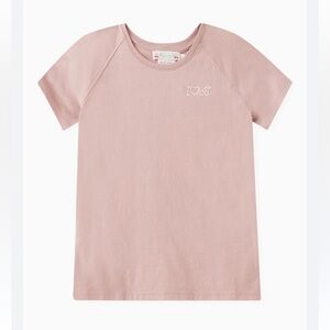 Bonpoint Soft Blush Tee with Mini Heart Detail